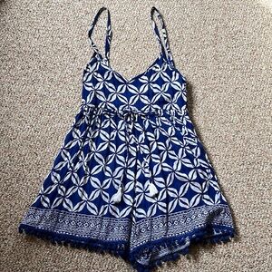 LJC Designs Coverup Tank Flowy Romper